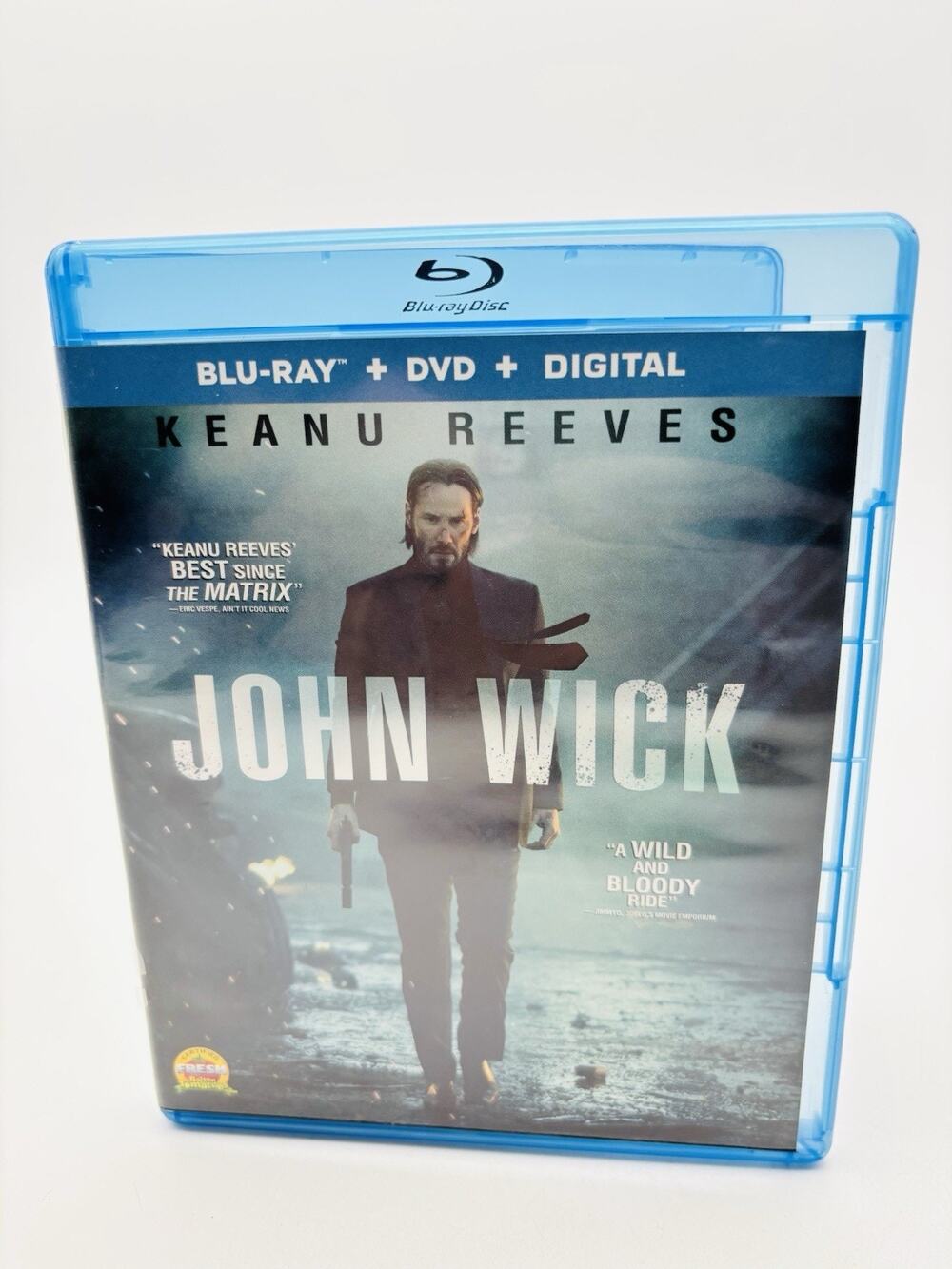 John Wick Blu-Ray DVD Digital Movie Starring Keanu Reeves Action Thriller Film